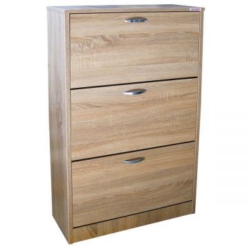 Pantofar 3 Usi Mare, Sonoma, 80 x 120 x 26 cm