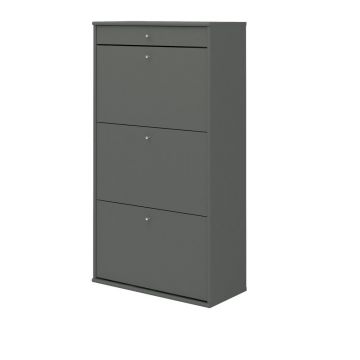 Suport de pantofi gri cu uși rabatabile Mistral - Hammel Furniture