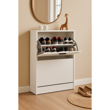 Pantofar Adore Extra Slim, 2 compartimente, capacitate 10 perechi, 51 x 84 x 26 cm