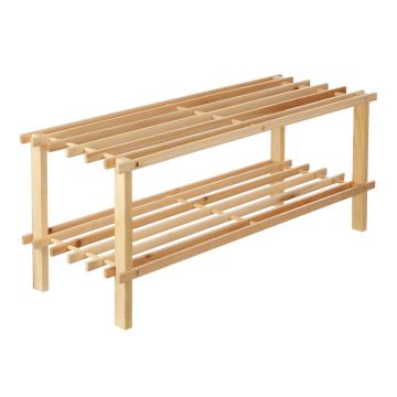 Pantofar în culoare naturală din lemn de brad – Premier Housewares
