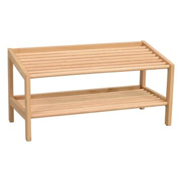 Pantofar în culoare naturală din lemn de stejar Hillmond – Rowico