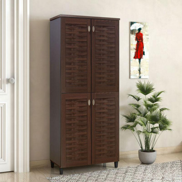 Dulap de pantofi Mantam 4 usi, 24 - 30 de perechi, 78x40x170 cm