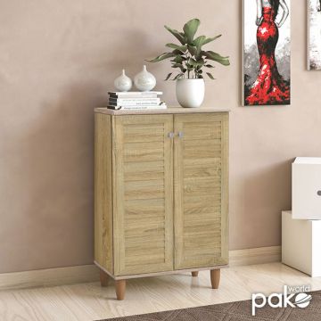 Dulap pantofi Santi, 10 - 12 perechi, Sonoma, 60x35x92 cm