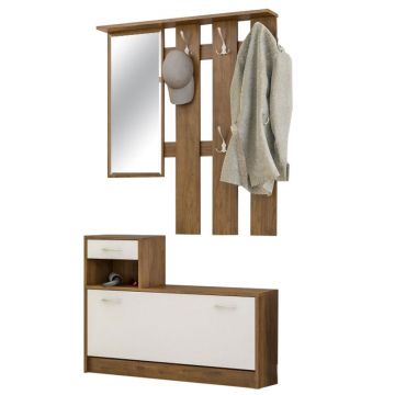 Mobilier de hol Jamie, Nuc, 100x27x187 cm