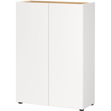 Pantofar alb cu aspect de lemn de stejar 74x105x33 cm Alviano – Germania