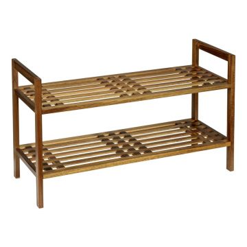 Pantofar în culoare naturală din lemn de acacia 69x40,5x27 cm Fondi – Wenko
