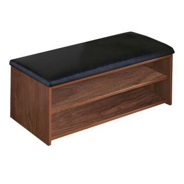 Scaun dulap pantofi Kiana pakoworld 6 perechi culoare nuc 80x32x44cm