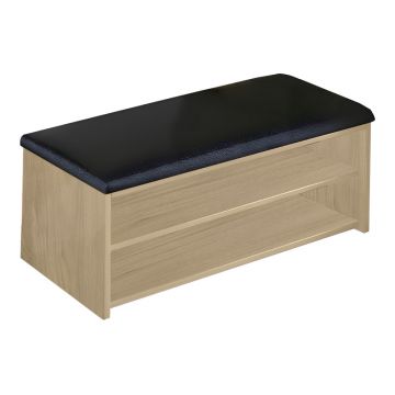 Scaun dulap pantofi Kiana pakoworld 6 perechi in culoare Naturala 80x32x44cm