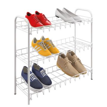 Suport pantofi cu 3 rafturi Metaltex Shoe Rack