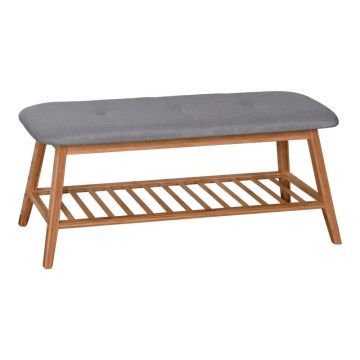 Bancuta pantofar, Zerma, Natural, 100x30.5x44 cm