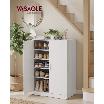 Dulap pantofar 2 usi, Custos, Alb, 60x36x90.4 cm