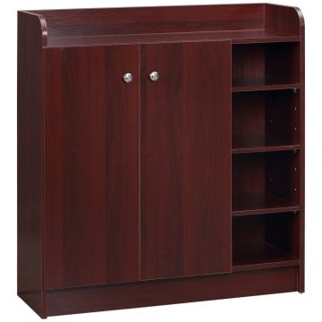 Dulap Pantofi 83 30 90 cm - Lemn, 12 Perechi, Culoare Cafenie