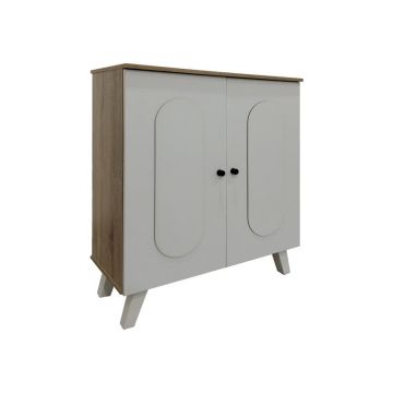 Dulap pantofi Cathi, 80x34x95 cm - Alb