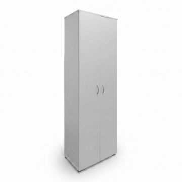 Dulap pantofi cu functie organizare Racka, Lemn, Alb, 58x34x186 cm