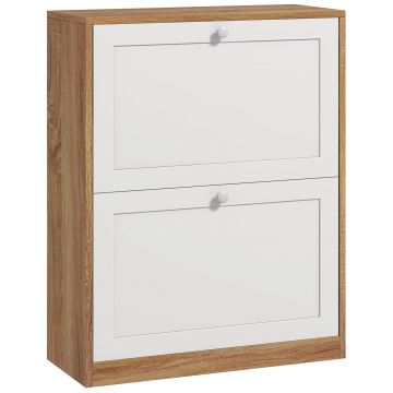 Dulap Pantofi ingust - 2 Sertare Rabatabile, Compact