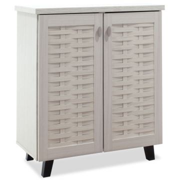 Dulap pantofi Mantam 12 perechi, 78x40x92 cm - Alb