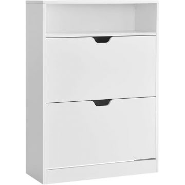 Pantofar Alb Vasagle 80x24x102 cm