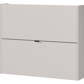 Pantofar crem cu deschidere înclinată/suspendat cu aspect de lemn de stejar 100x83x18 cm Ameca – Germania