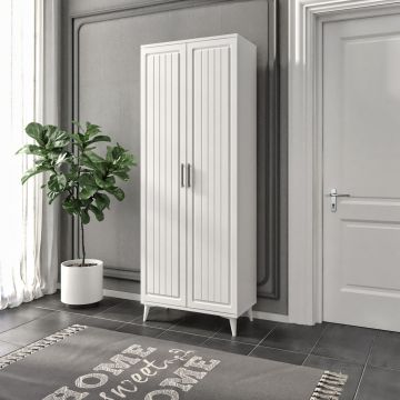 Pantofar Dante, Alb, 37x190x70 cm - Alb