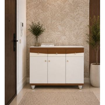 Pantofar MDF Alpin crem deschis 120x33x100 cm