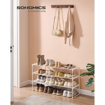 Pantofar modular Songmics Alb perlat 92x30x55 cm