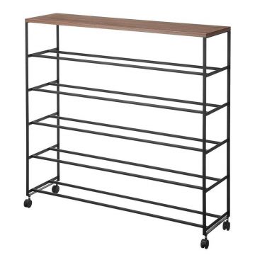 Pantofar negru din metal 90,5x87x26 cm Tower – YAMAZAKI