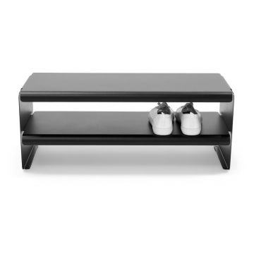 Pantofar negru din oÈel 71,5x28x31 cm Linea âSpinder Design