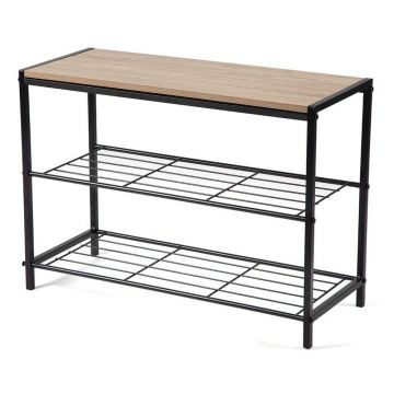 Pantofar negru din oÈel 63x44x30 cm Asten âBonami Essentials