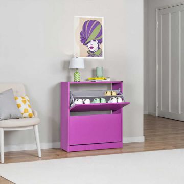 Pantofar SHC-520-BB-1 Home Collection® Max, 12 Perechi, 2 Compartimente, 73x84x26 cm - Mov