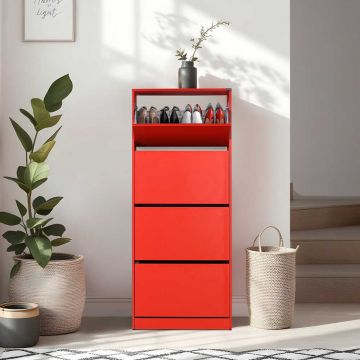 Pantofar SHC-540-BB-1 Home Collection® Max XL, 24 Perechi, 4 Compartimente, 73x157x26 cm - Rosu