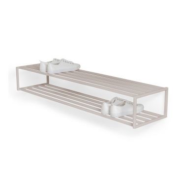 Pantofar taupe suspendat din oțel 118x20,5x30,5 cm School – Spinder Design