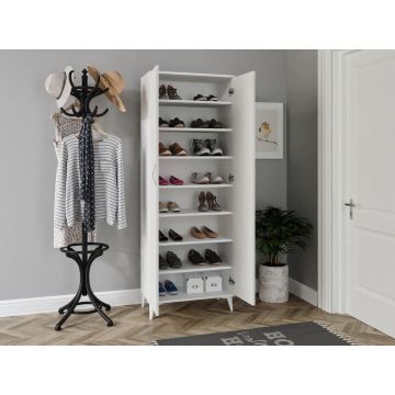 Pantofar Venty, Alb, 37x190x70 cm - Alb