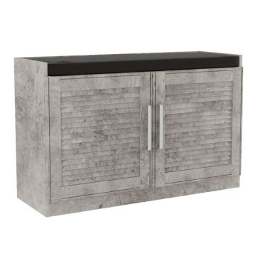 Dulap pantofi cu banca Crispy  94x35x60cm - Antracit